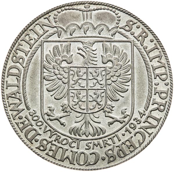 Stříbrná medaile 1934 (matná verze) - revers