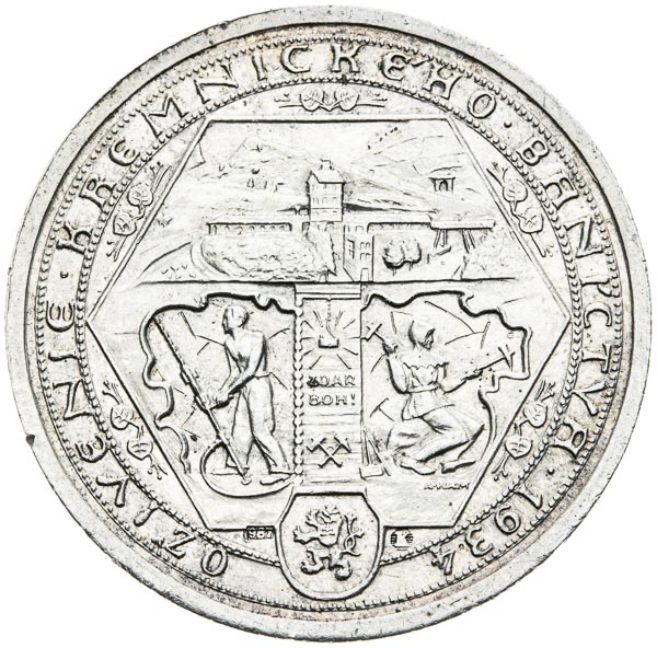 Stříbrná medaile 1934 - revers