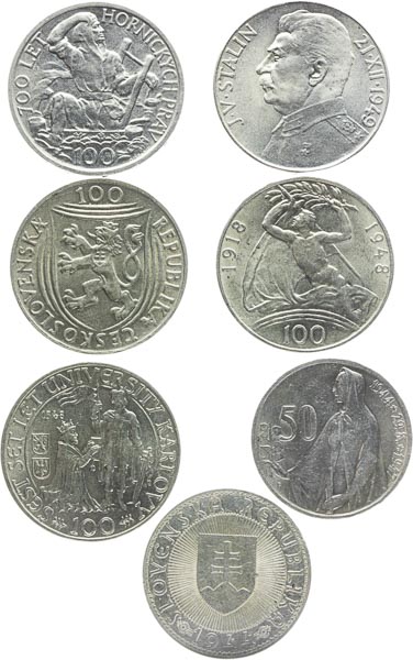 Silver coins (7 pcs) - front