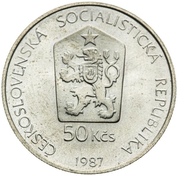 50 Koruna 1987 (Variant) - back