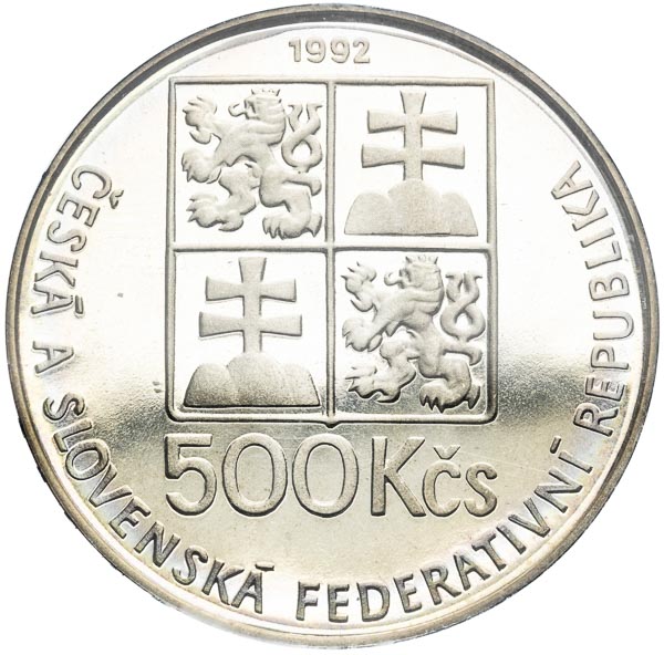 500 Koruna 1992 - front