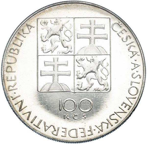 100 Koruna 1991 - front