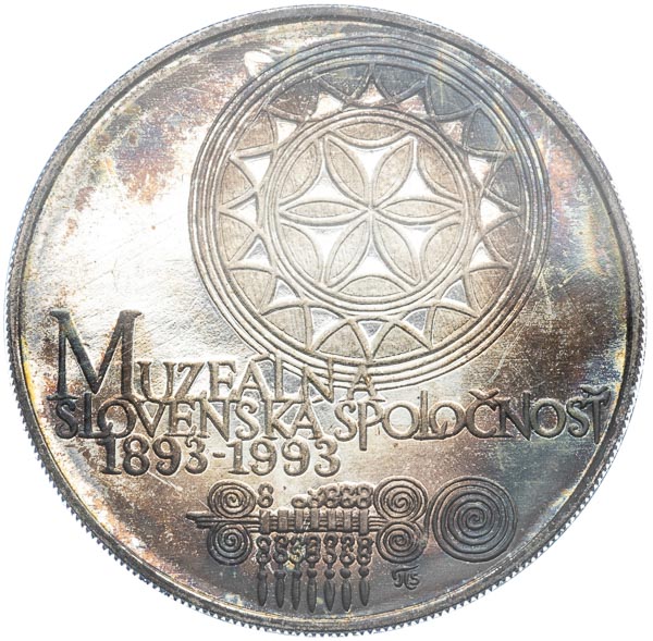 100 Koruna 1993 - back