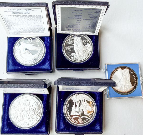 Lot of coins (5 pcs) - front