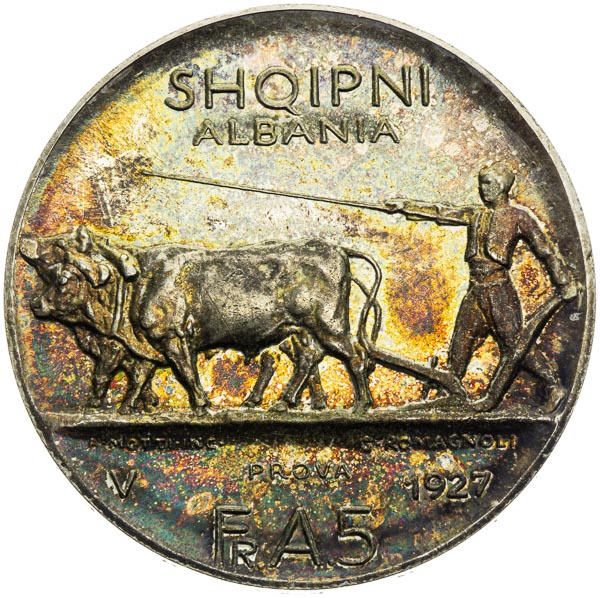 5 Francs 1927 - back