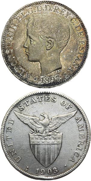 Peso 1897, 1903 (2 pcs) - front