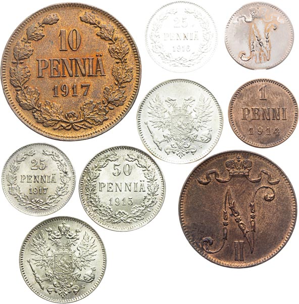 Coins (9 pcs) - front