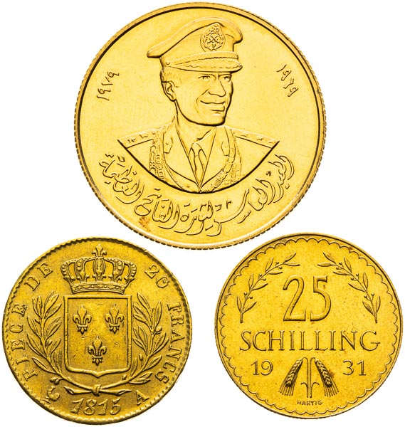 Gold coins (3 pcs) - front