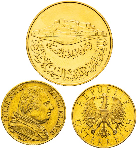 Gold coins (3 pcs) - back