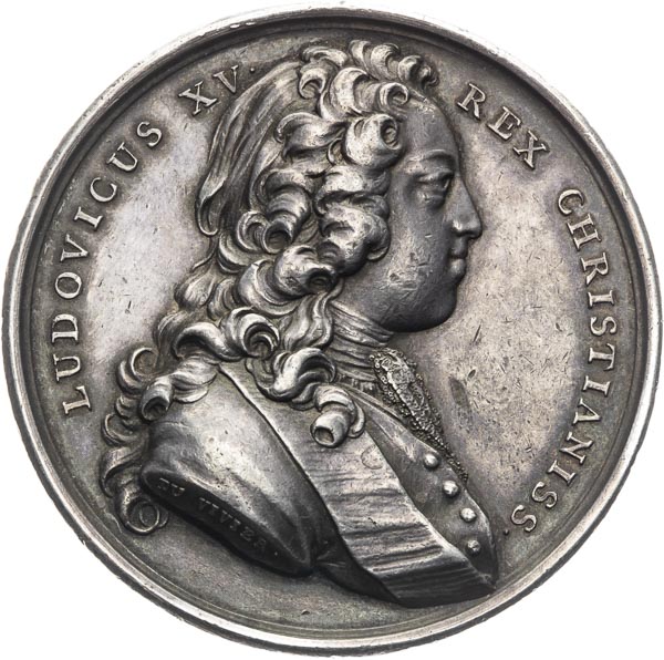 Silver medal 1725 - front