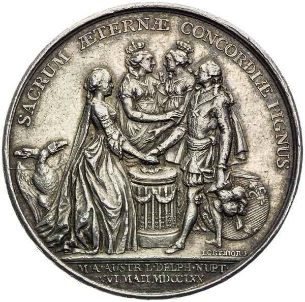 Silver medal 1770 - back
