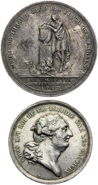 Silver medal 1793 (2 pcs) - back