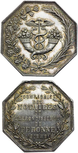 Silver medal 1819, 1858 (2 pcs) - front