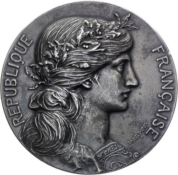 Silver medal 1908 - front