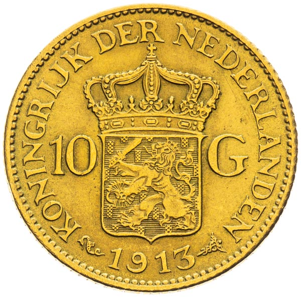 10 Gulden 1913 - back