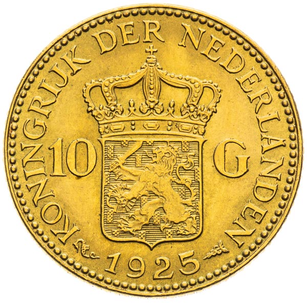 10 Gulden 1925 - back