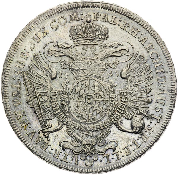 Thaler 1743 - back