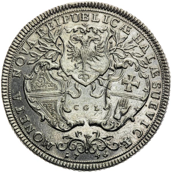 1/2 Thaler 1746 CGL - back