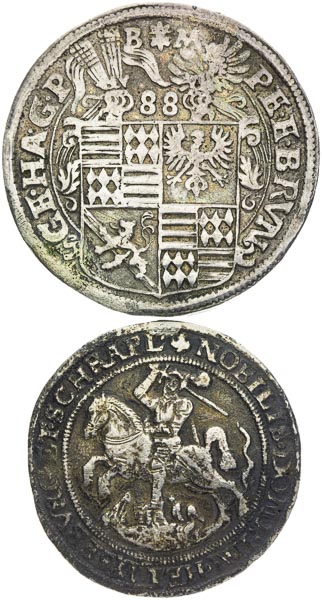 Silver coins (2 pcs) - back