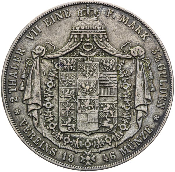 2 Thaler 1846 A - back