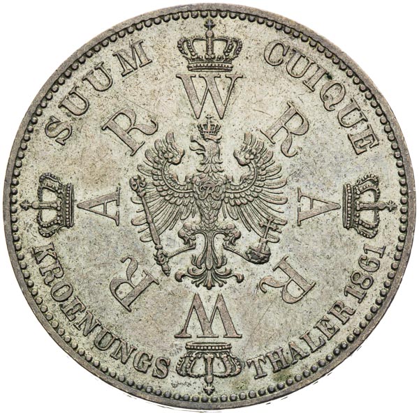 Coronation Thaler 1861 - back