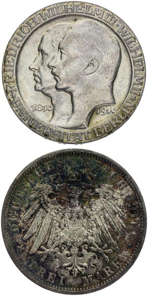 Silver coins (2 pcs) - front