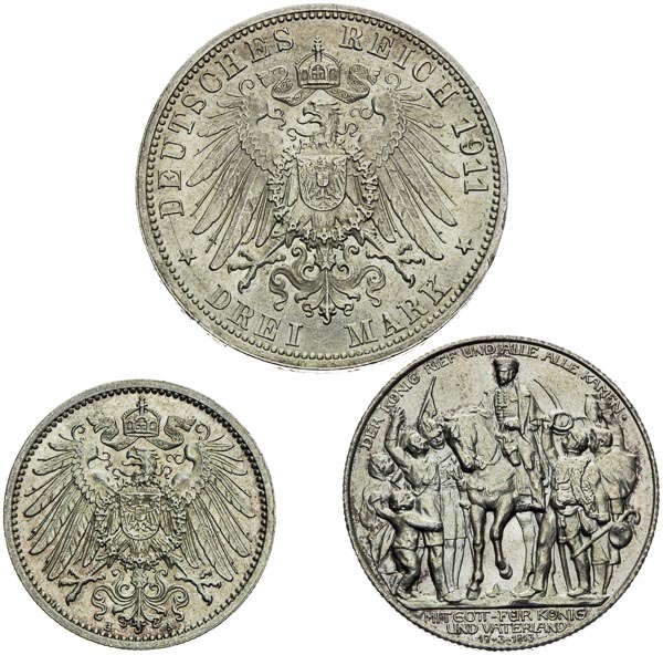 Silver coins (3 pcs) - back