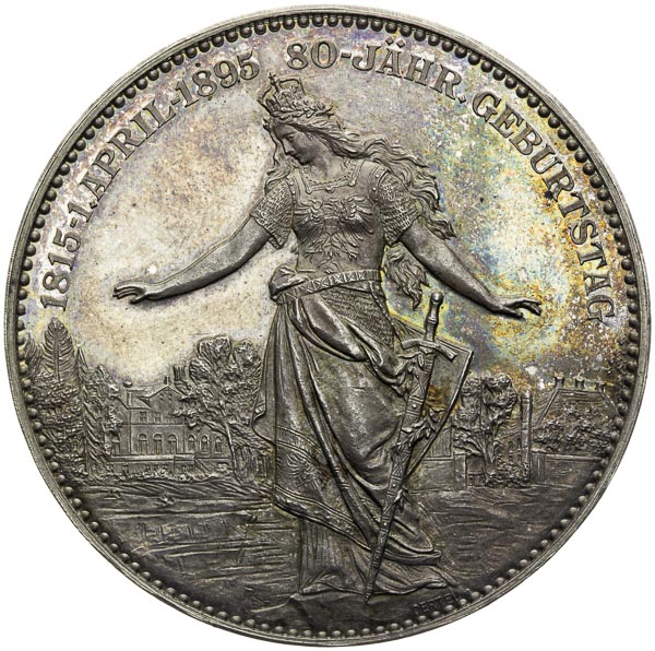 Silver medal 1895 - back