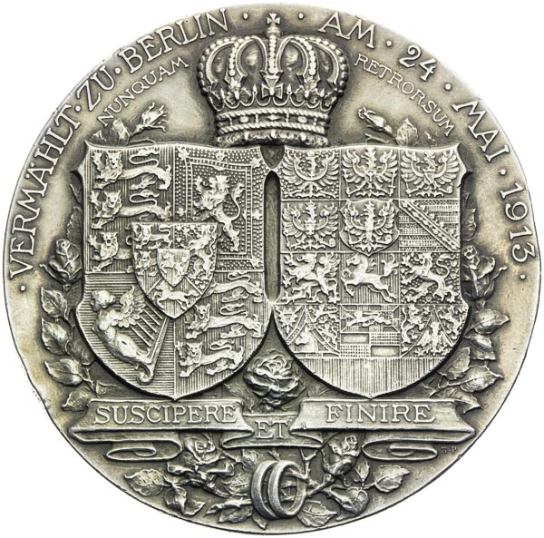 Silver medal 1913 - back