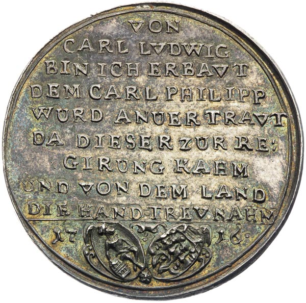 Silver medal 1716 - front