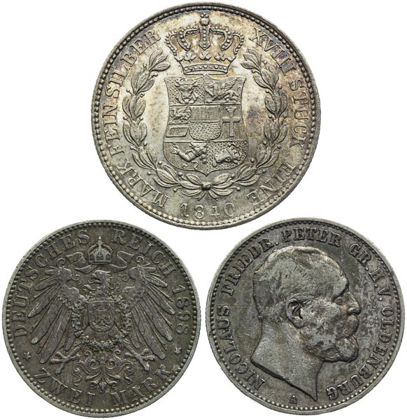 Silver coins (3 pcs) - back