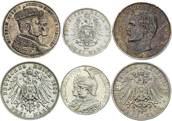 Silver coins (10 pcs) - front