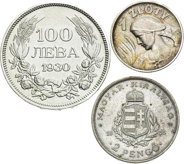 Silver coins (3 pcs) - back