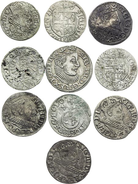 Silver coins (10 pcs) - front