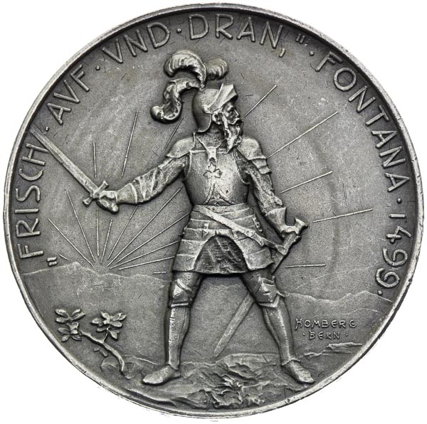 Silver medal 1900 - back
