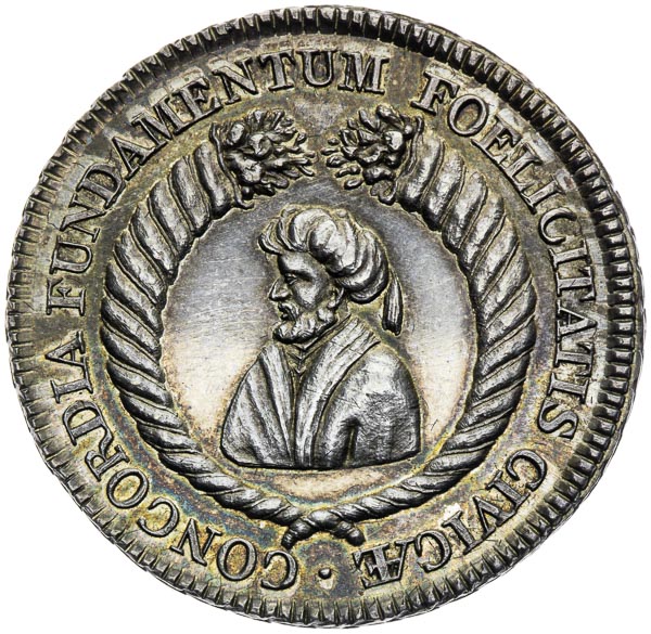 Silver medal 1722 - front