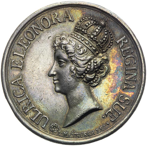 Silver medal 1680 - front