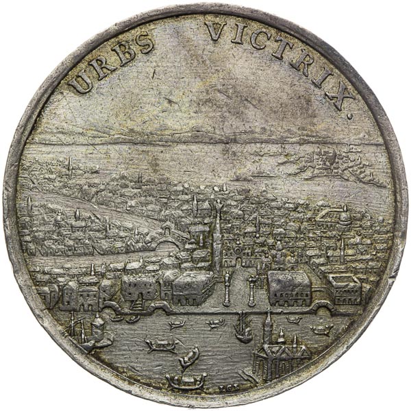 Silver medal 1686 - back