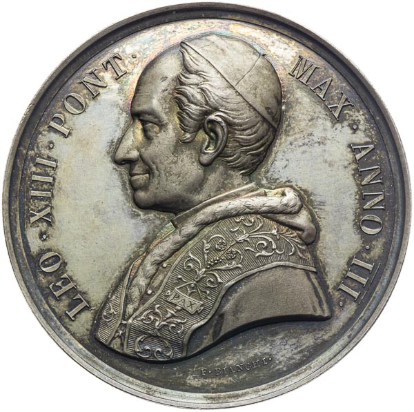 Silver medal 1880 - front