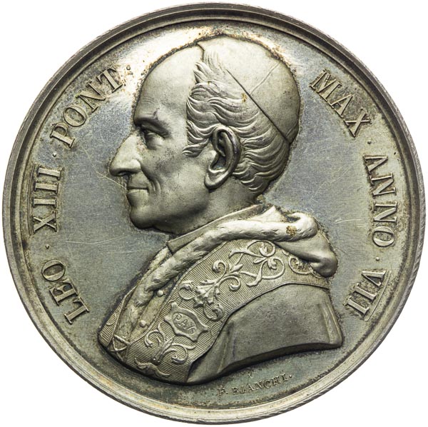 Silver medal 1884 - front