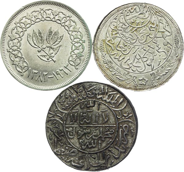 Silver coins (3 pocs) - front