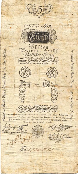 5 Gulden 1796 - front