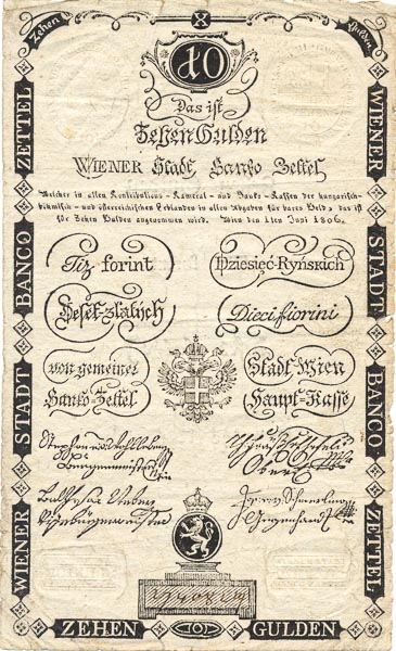 10 Gulden 1806 - front