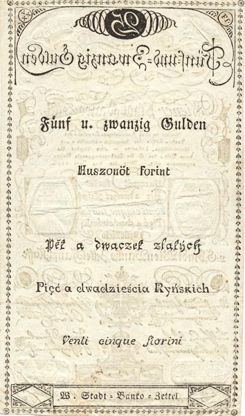 25 Gulden 1806 - back