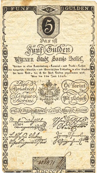 5 Gulden 1806 - front