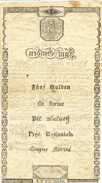 5 Gulden 1806 - back