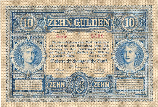 10 Gulden 1880 s. 2499 - front