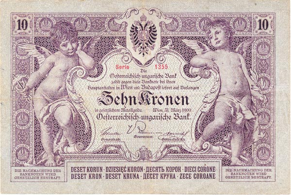 10 Corona 1900 s. 1355 - front