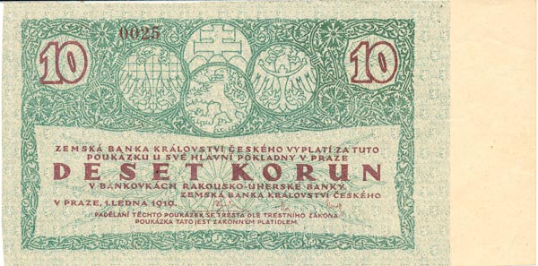 10 Koruna 1919 s. 0025 - front