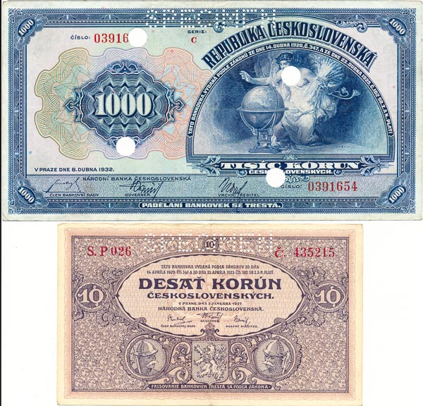 Lot of banknotes (2 pcs) - front